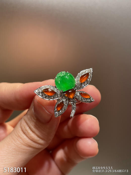 5183011，蝴蝶戒指。具体价格微信咨询 商品图2