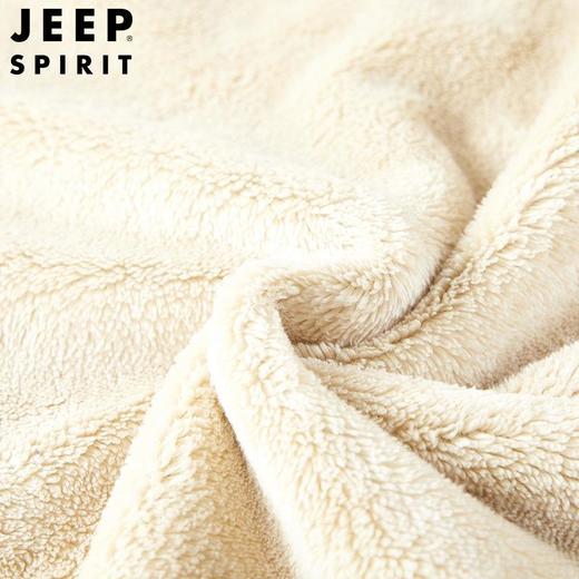 JEEP SPIRIT秋冬绒加厚圆领长袖羊羔绒卫衣宽松羊羔绒卫衣HL6501D 商品图4