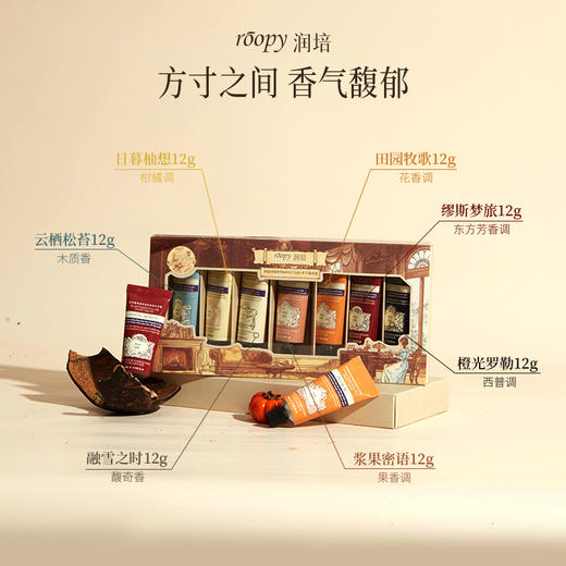 润培roopy 乐境系列MINI CARE护手霜套盒12gX6 开窗版（粉色） 商品图1