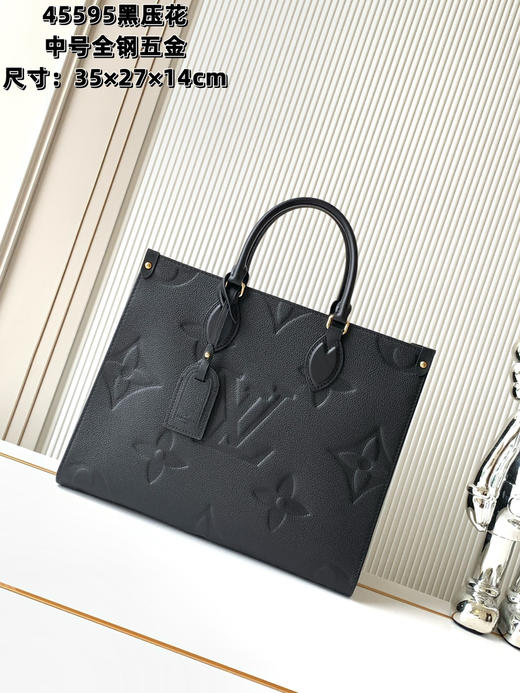 秋冬特惠💰1430 渠道级LV【全钢五金 变码芯片】te级LV 全套包装 M45595 本款 OnTheGo中号手袋 商品图0