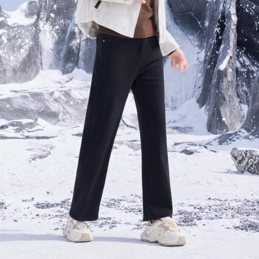 半身缘女裤 冬季舒适百搭香蕉裤型牛仔裤254102P10120078 商品图2