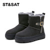 星期六复古扣带厚底加绒雪地靴SSD4118CY1 商品缩略图8