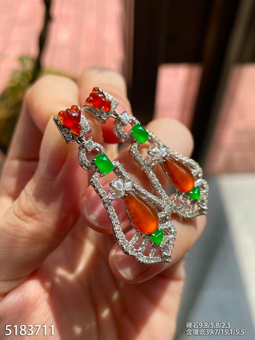 5183711，水滴耳坠。具体价格微信咨询 商品图1