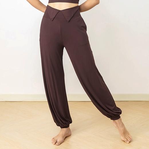 AddOne+1瑜伽运动时尚翻边中高腰灯笼裤宽松版 商品图0