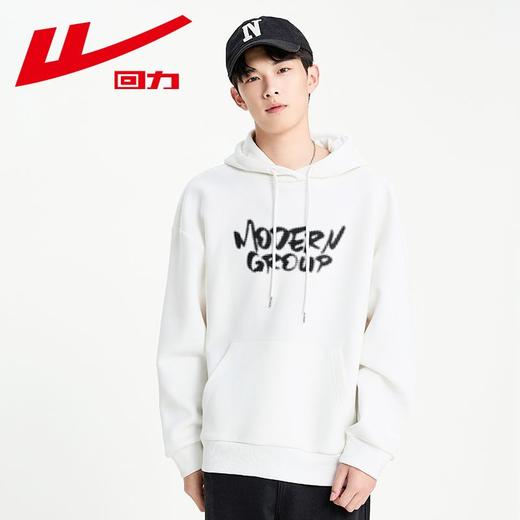 回力美式重磅连帽卫衣男2025春季新款潮流宽松休闲上衣帽衫外套男 商品图4