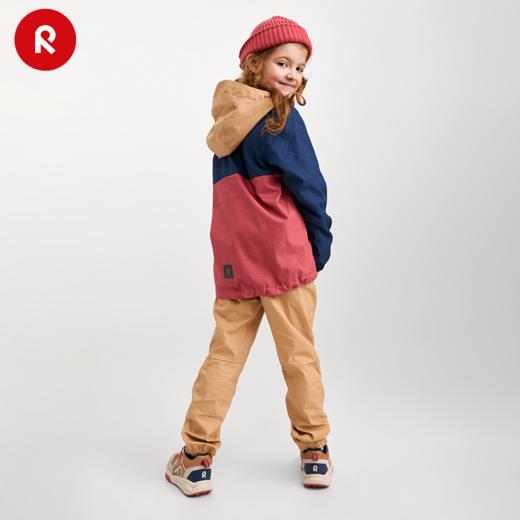 芬兰reima男女儿童拒水防风半开襟式套头夹克儿童连帽套衫 商品图1