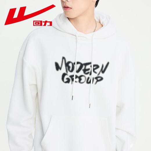 回力美式重磅连帽卫衣男2025春季新款潮流宽松休闲上衣帽衫外套男 商品图5