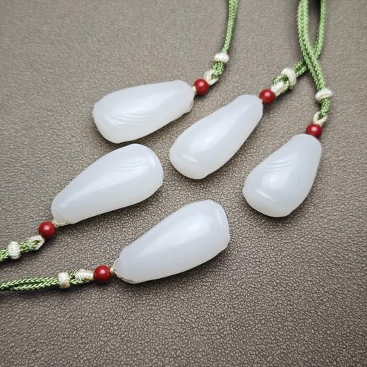 特惠！新疆和田玉且末料羊脂玉超白节节高升（小竹节）1122-13（一个） 商品图2