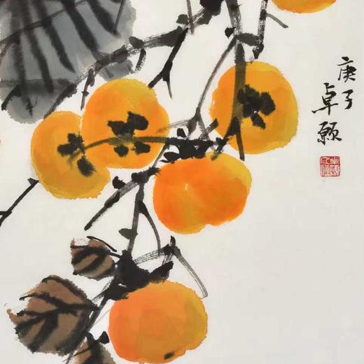 卓愿《好鸟择高枝》68x34CM 手绘纸本宣纸国画作品 商品图2
