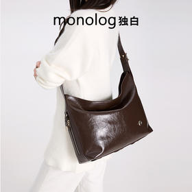 独白X卡拉羊云游系列托特包油蜡皮单肩通勤女包D4515