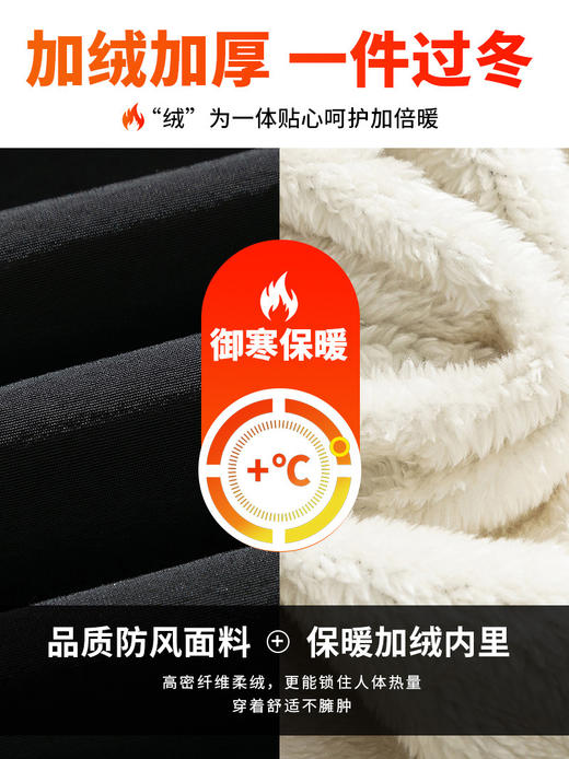 【GZ】无忧购羊羔绒裤子男士冬季加绒加厚卫裤宽松直筒休闲棉裤29179#（截单后5-7天发货） 商品图3