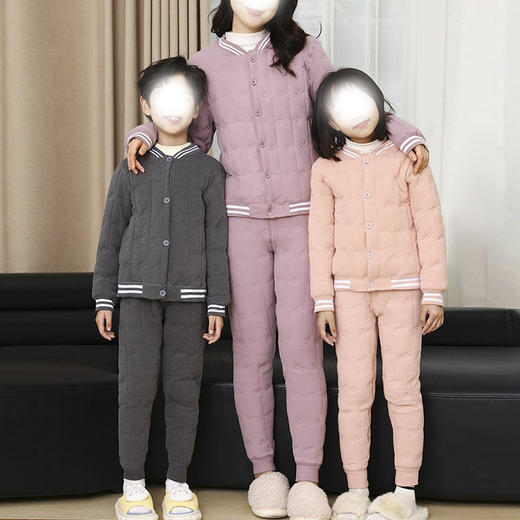 裁缝学苑QZ49保暖两件套校服神器纸样儿童亲子装立领套装内胆样板图纸 商品图5