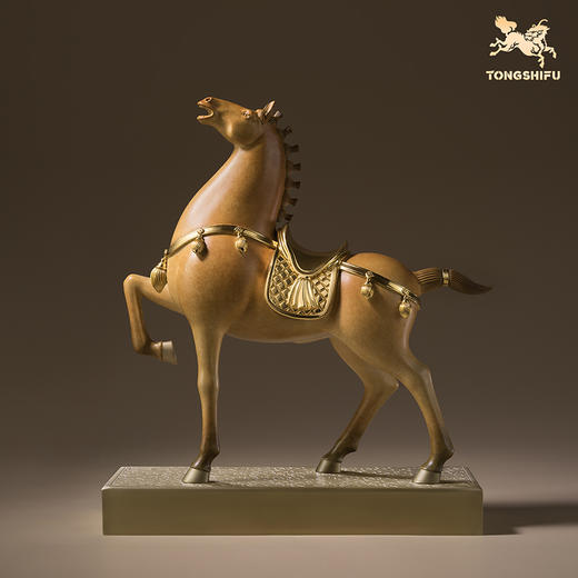 铜师傅《马到成功》客厅桌面铜马摆件 家居工艺品 送领导开业礼物 商品图2