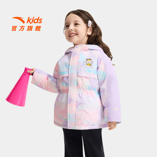 安踏儿童羽绒服女小童装25年冬季中国冰雪户外铂晶绒羽绒服362549904S 商品图0