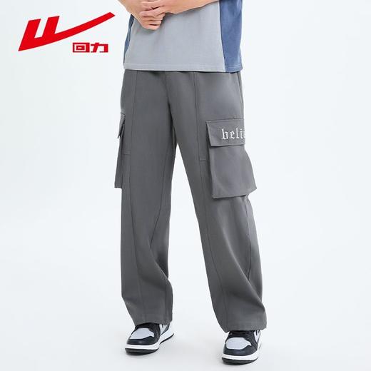 回力机能工装裤男夏季新款美式潮牌阔腿直筒裤宽松休闲大码长裤子 商品图6