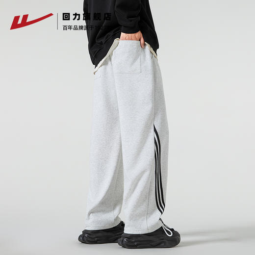 回力运动裤2025秋冬新款卫裤男士休闲裤子美式潮流宽松百搭直筒裤 商品图2
