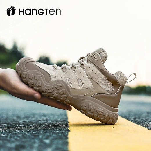 HANGTEN欢腾秋冬女鞋防滑缓震高帮厚底户外丑萌靴保暖运动鞋G5366010DD 商品图4