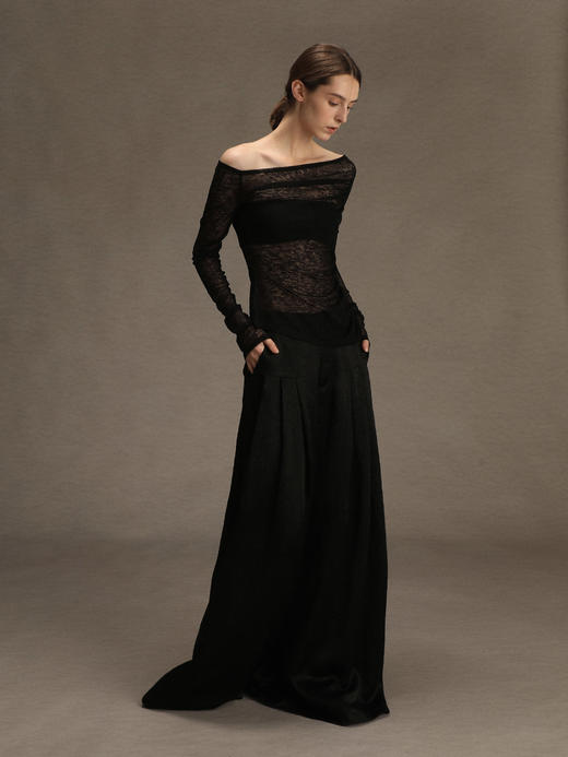 ranyepersonal｜PARADOX25TR01-2 肌理醋酸黑色西装裤 [ 黑 ] 商品图10