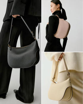 现货 THS-限时 之家 荔枝纹牛皮丰收单肩包 3色 CQ1426