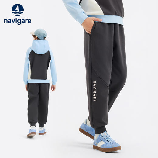 【纳维凯尔】【加绒】【130-170】意大利小帆船男童加绒保暖休闲裤 商品图4