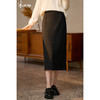 米思阳羊毛醋酸半身裙  完美长度 一条过冬 2025米思阳冬季新品优雅冬季百搭直筒半身裙5589 商品缩略图1