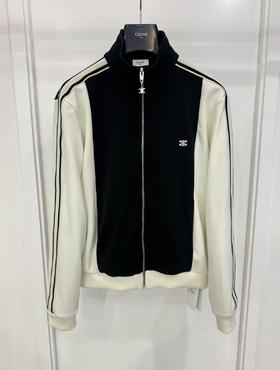 男款拼接拉链外套he008