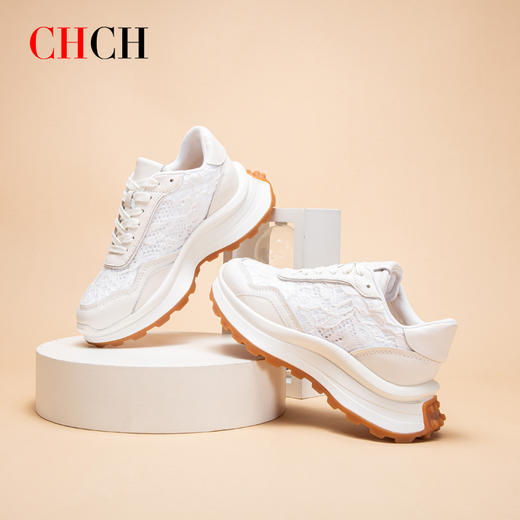 CN1B5191-CHCH平衡鞋蕾丝系带休闲鞋透气百搭 商品图1