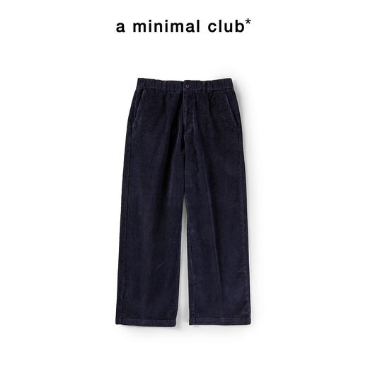 a minimal club复古细坑条纹灯芯绒长裤直筒宽松弹力腰围AM5ATR09 商品图0