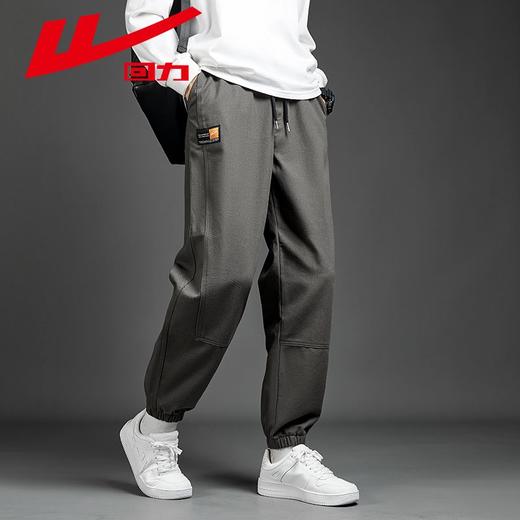 回力工装休闲裤男士秋冬新款美式束脚纯棉运动裤潮爆款帅气长裤子 商品图9