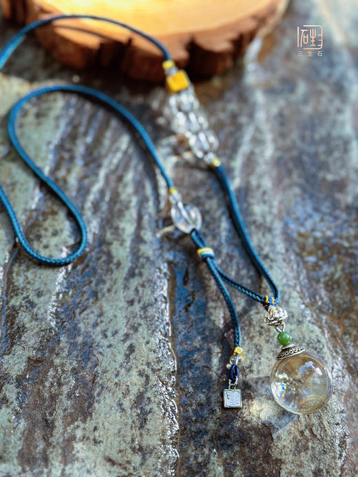 三生无限.红宝石白水晶时来运转禅意长链 商品图8