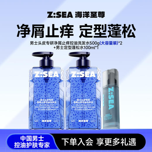 【人气TOP】微囊控油净屑洗发水*2+定型蓬松水*1 商品图0