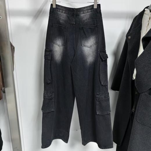 NC一粒扣磨破多袋牛仔工装裤50731 秋季 012283033053 商品图2