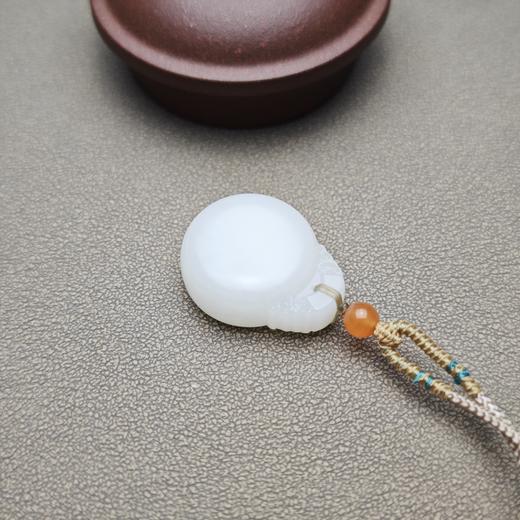 新疆和田玉且末料羊脂玉圆圆满满平安牌 1122-16 商品图4