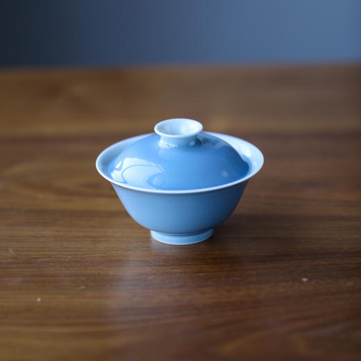 【曰何】 云色盖碗（天蓝） 商品图1