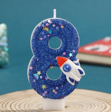 星空火箭数字蜡烛-仅支持与下午茶、蛋糕一起购买配送【蛋糕配件】 商品图9