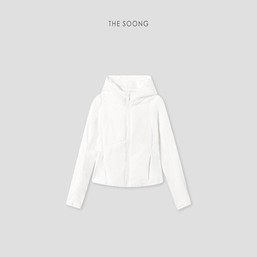 THESOONG"曼妙塑型"极简轻盈保暖塑型线条感连帽棉服外套WWT8265 商品图3