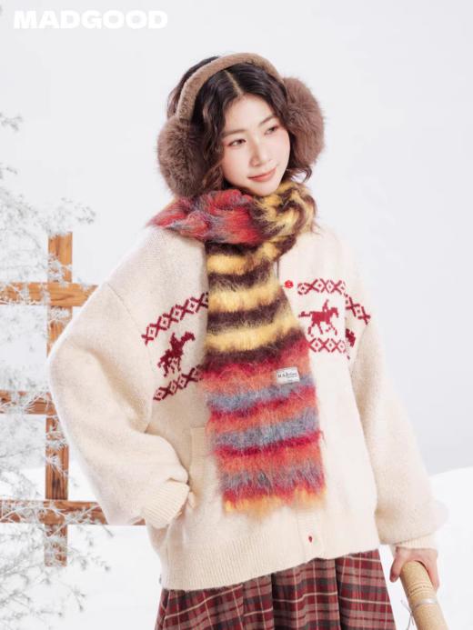 马得工地/MDGDPSWJ141587/条纹拼色围巾 商品图0