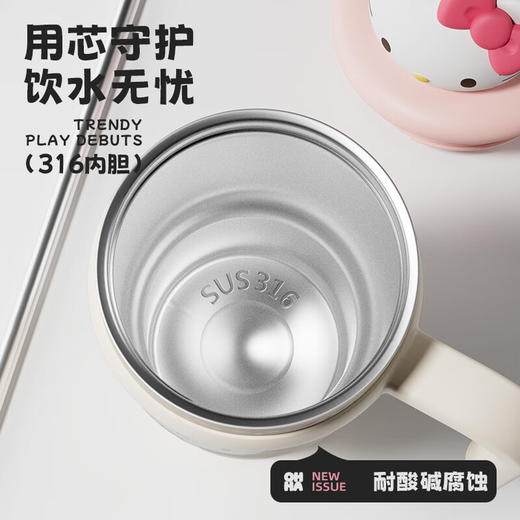 积分免费兑：三丽鸥（SANRIO）凯蒂猫HelloKitty公仔冰霸保温杯316不锈钢带吸管女生日礼物700ml 商品图1
