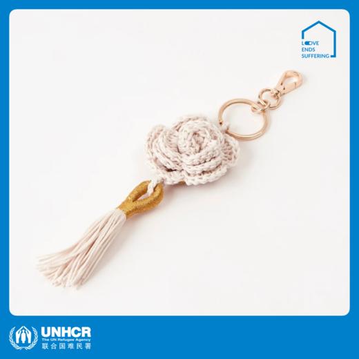 心艺手作：“大马士革玫瑰”钥匙链 Damascus Rose Keyring 商品图0