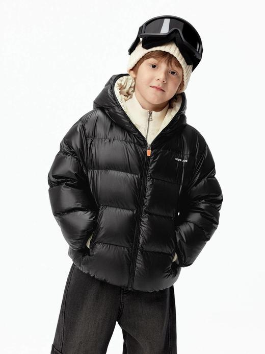 【云粉节】8楼摩安珂儿童little MO&Co.25年冬季新款90%绒子拒水鸭绒连帽男女同款羽绒外套KBE4EIN012【吊牌价：1099 元 ，活动价：989元】 商品图3