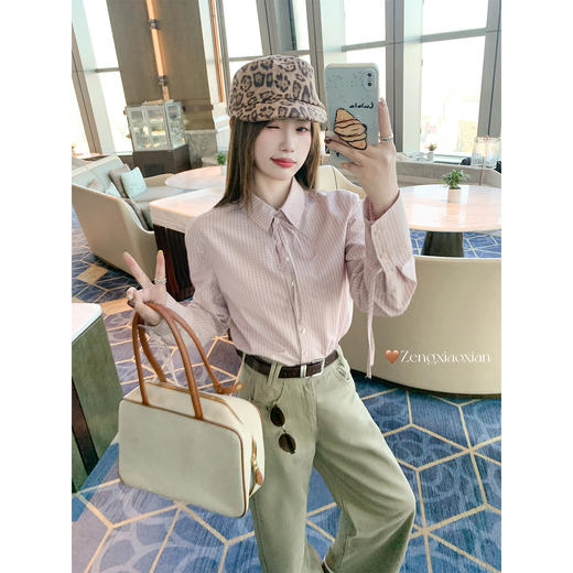 【169元任选2件】现货！粉色格子衬衫 商品图1