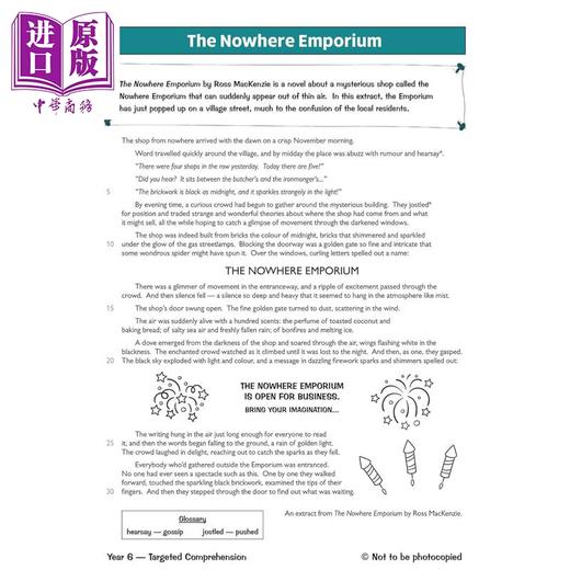 【中商原版】英国原版CGP 小学六年级英语阅读理解练习册3册 KS2 English Targeted Question Book Year 6 Comprehension 商品图1
