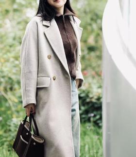 MAISON COVET 双排扣落肩大衣