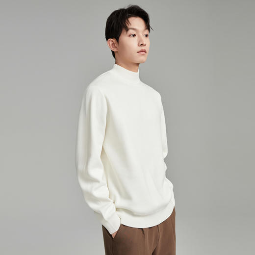 GXG男装秋季简约休闲男款纯色圆领针织衫毛衣K&C 商品图4