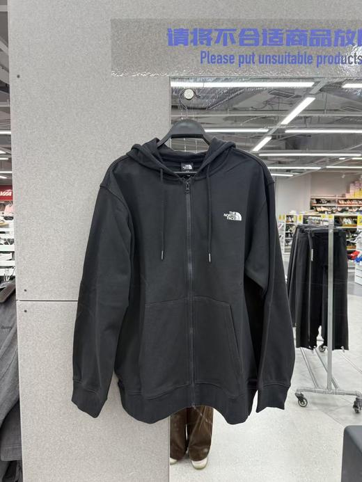 北面 背部LOGO印花透气连帽开衫拉链针织外套男女同款349.9元（线上线下同步在售，不一定有货，介意勿拍）621189-NT 商品图0