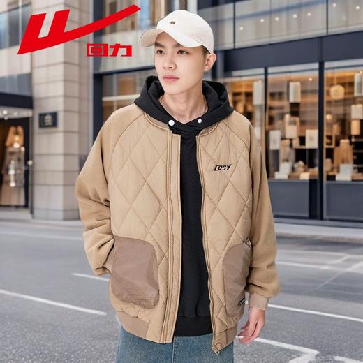 回力棒球棉服男款2025冬季拼接保暖棉衣男士潮流ins百搭外套男潮 商品图9
