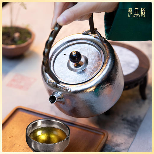 桑亚塔  黑檀钛金属提梁壶套装【首发】 商品图4