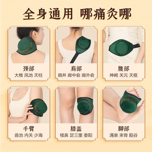 艾灸盒随身灸家用铜盒艾草器具妇科艾条灸罐盒子艾柱熏艾神器 商品图2