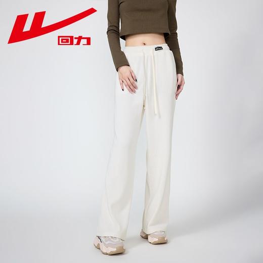 回力灯芯绒阔腿裤女2025秋季新款窄版直筒雪尼尔休闲运动长裤子女 商品图2
