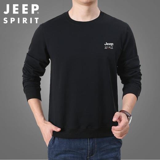 JEEP SPIRIT卫衣男秋季圆领套头长袖休闲宽松上衣男秋装HL7611 商品图2